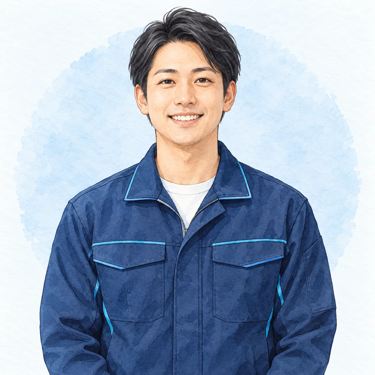 スタッフのイメージイラスト（橋本の紹介欄）